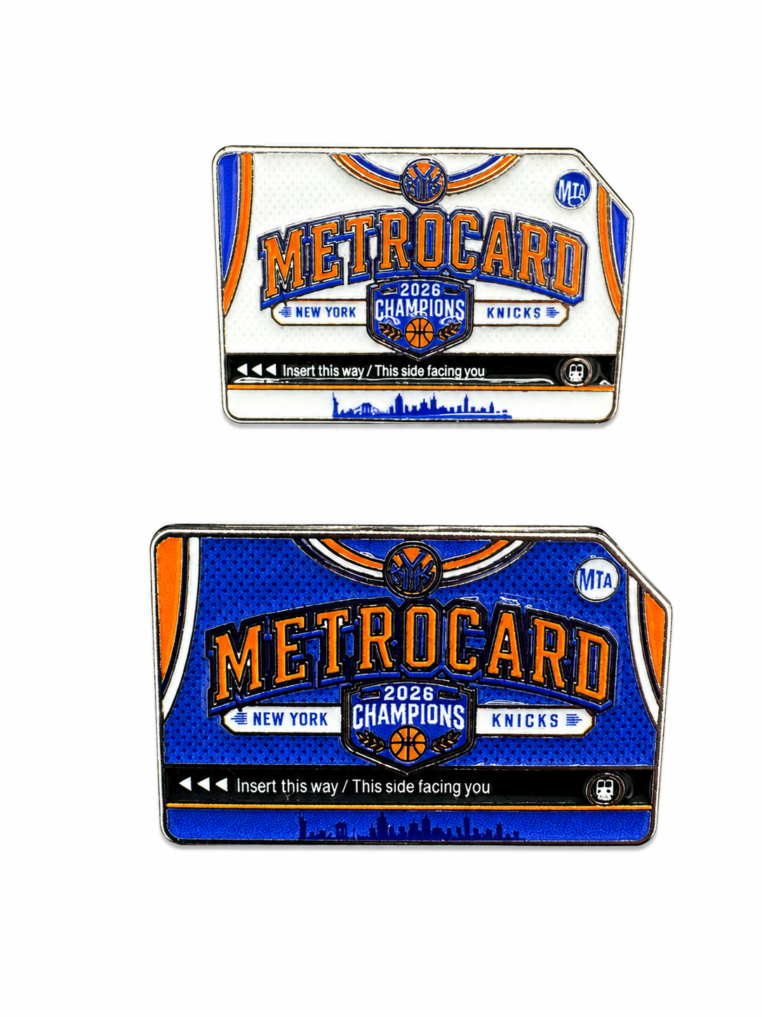 Knicks Metro Pin