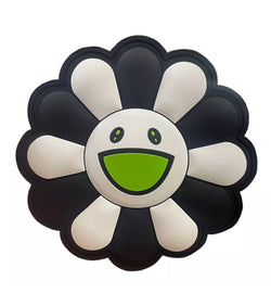 Happy Flower Black, White & Volt Coaster